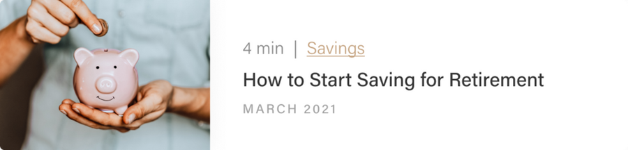 How to Start Saving For Retirement