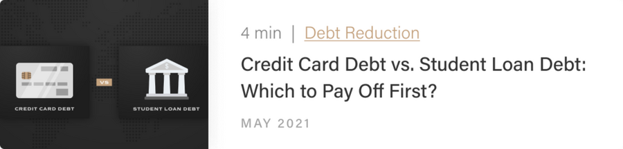 Credit Card Debt Vs Student Loan Debt