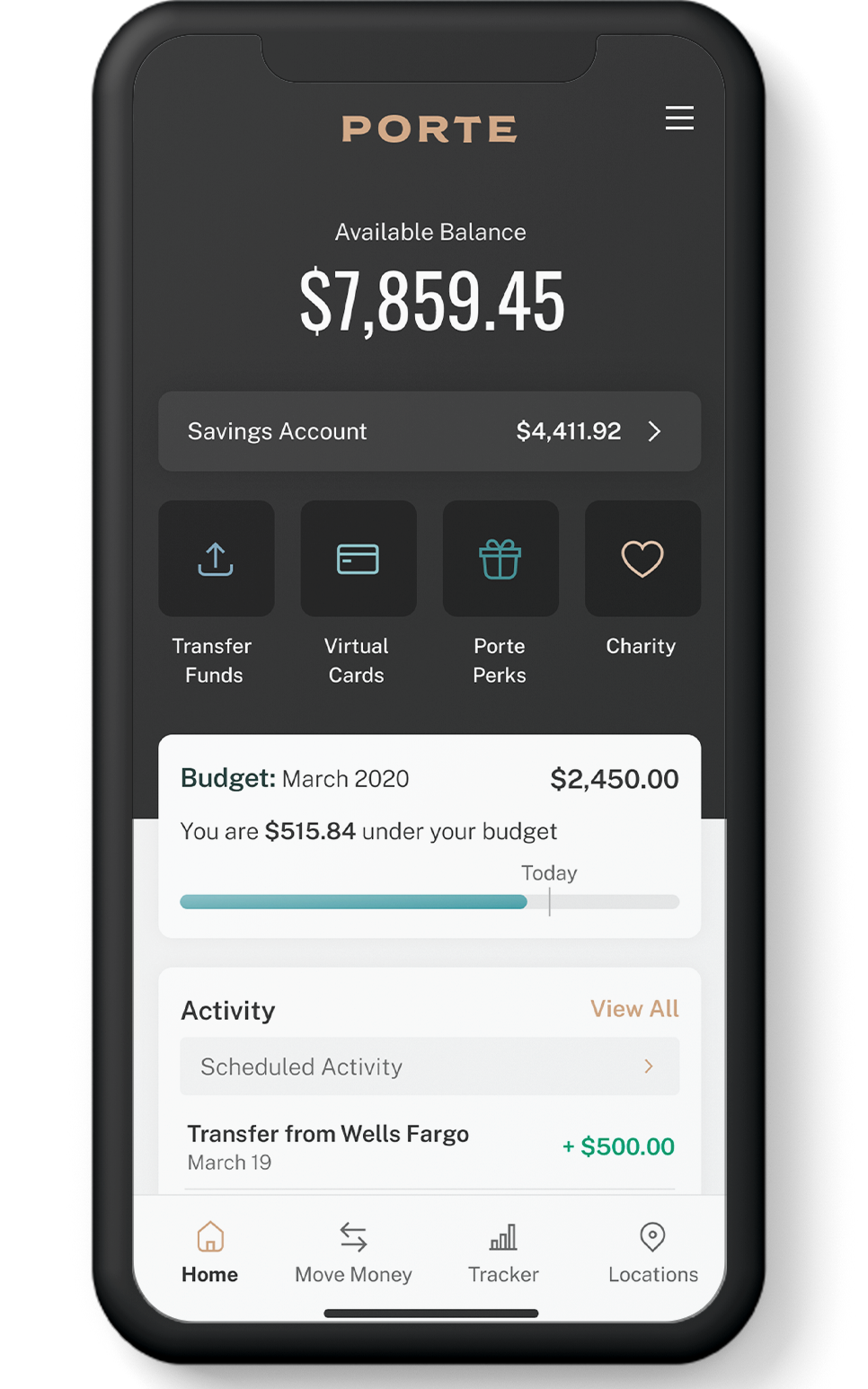 Porte App Dashboard